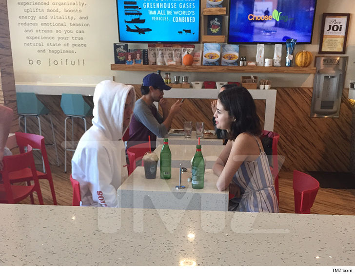 Justin Bieber Breakfast with Selena Who??